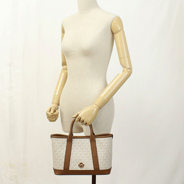 マイケル・コース トートバッグ レディース ブランド MICHAEL KORS LUISA インドネシア 30R4G99T1V VANILLA-LUGG ホワイト系 ブラウン系 バッグ MIK30R4G99T1V011
