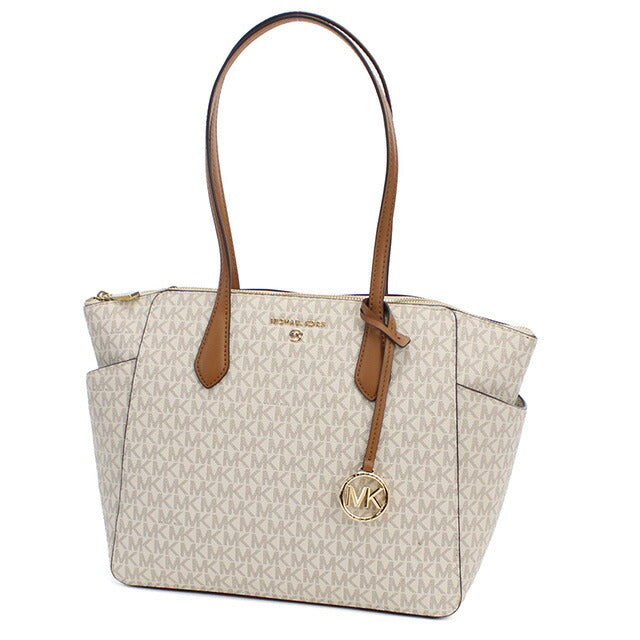 マイケルコース トートバッグ レディース ブランド Michael Kors MARILYN ミャンマー 30S2G6AT2B VANILLA-ACRN ホワイト系 ブラウン系 MIK30S2G6AT2B011