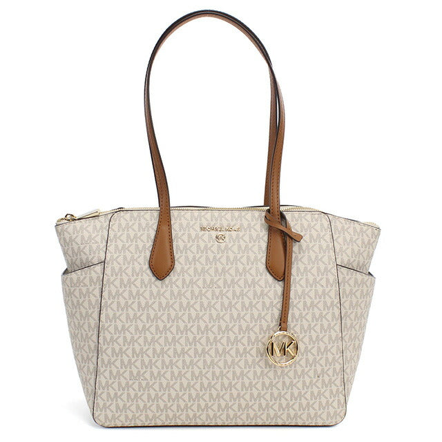 マイケルコース トートバッグ レディース ブランド Michael Kors MARILYN ミャンマー 30S2G6AT2B VANILLA-ACRN ホワイト系 ブラウン系 MIK30S2G6AT2B011