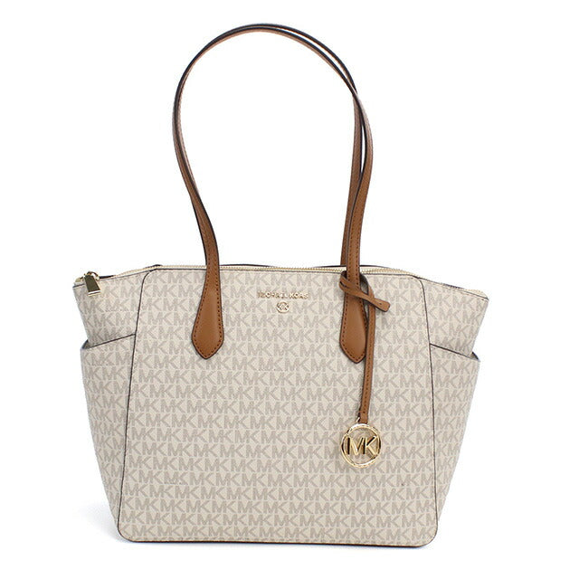 マイケルコース トートバッグ レディース ブランド Michael Kors MARILYN ミャンマー 30S2G6AT2B VANILLA-ACRN ホワイト系 ブラウン系 MIK30S2G6AT2B011