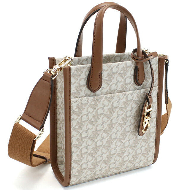 マイケル・コース トートバッグ レディース ブランド MICHAEL KORS GIGI インドネシア 32H3G3GC4B VANILLA-LUGG ホワイト系 ブラウン系 バッグ MIK32H3G3GC4B011