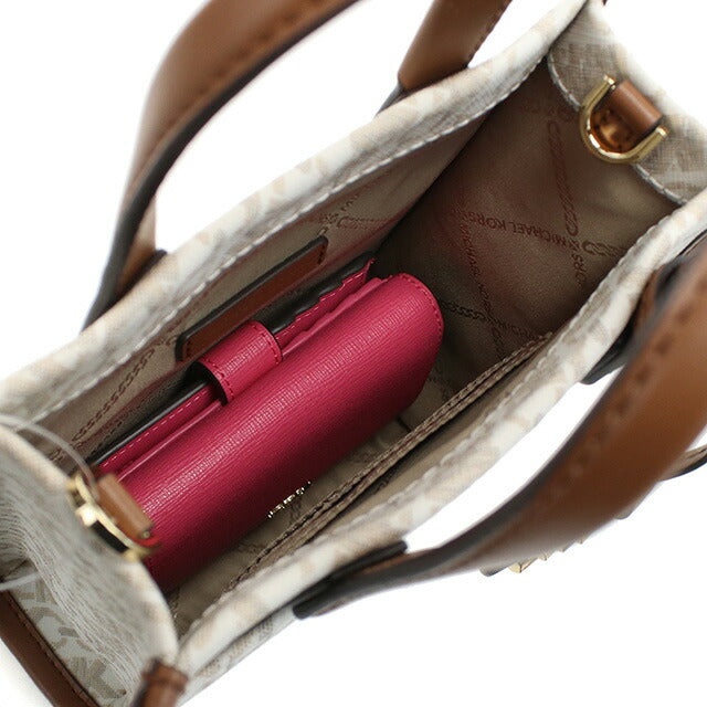マイケル・コース トートバッグ レディース ブランド MICHAEL KORS GIGI インドネシア 32H3G3GC4B VANILLA-LUGG ホワイト系 ブラウン系 バッグ MIK32H3G3GC4B011