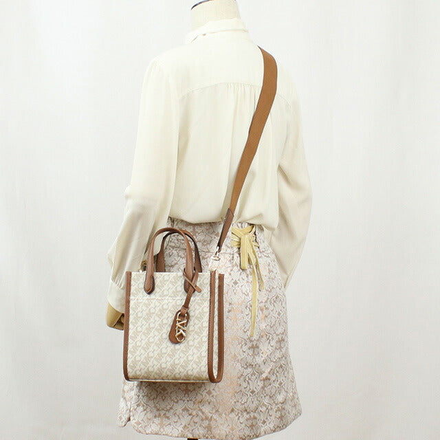 マイケル・コース トートバッグ レディース ブランド MICHAEL KORS GIGI インドネシア 32H3G3GC4B VANILLA-LUGG ホワイト系 ブラウン系 バッグ MIK32H3G3GC4B011