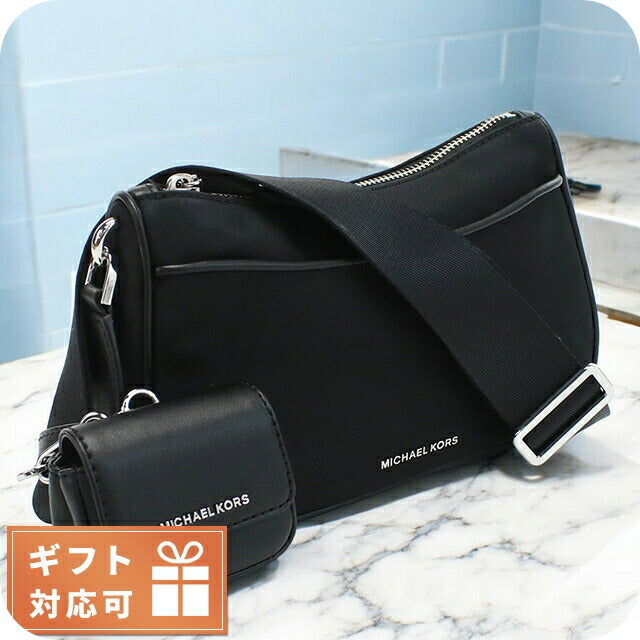 マイケル・コース 斜め掛け ショルダーバッグ レディース ブランド MICHAEL KORS JET SET インドネシア 32R3SJ6C8C BLACK MIK32R3SJ6C8C011