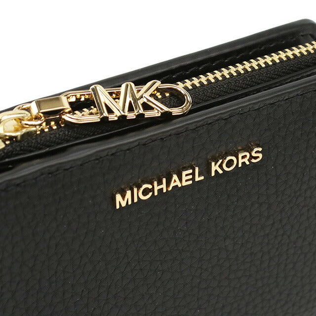 マイケル・コース 二折財布小銭入付き レディース ブランド MICHAEL KORS EMPIRE レザー カンボジア 32S4G8ED7L BLACK ブラック 財布 MIK32S4G8ED7L011