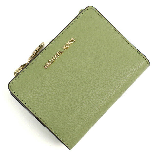 マイケル・コース 二折財布小銭入付き レディース ブランド MICHAEL KORS EMPIRE レザー カンボジア 32S4G8ED7L LIGHT SAGE グリーン系 財布 MIK32S4G8ED7L021