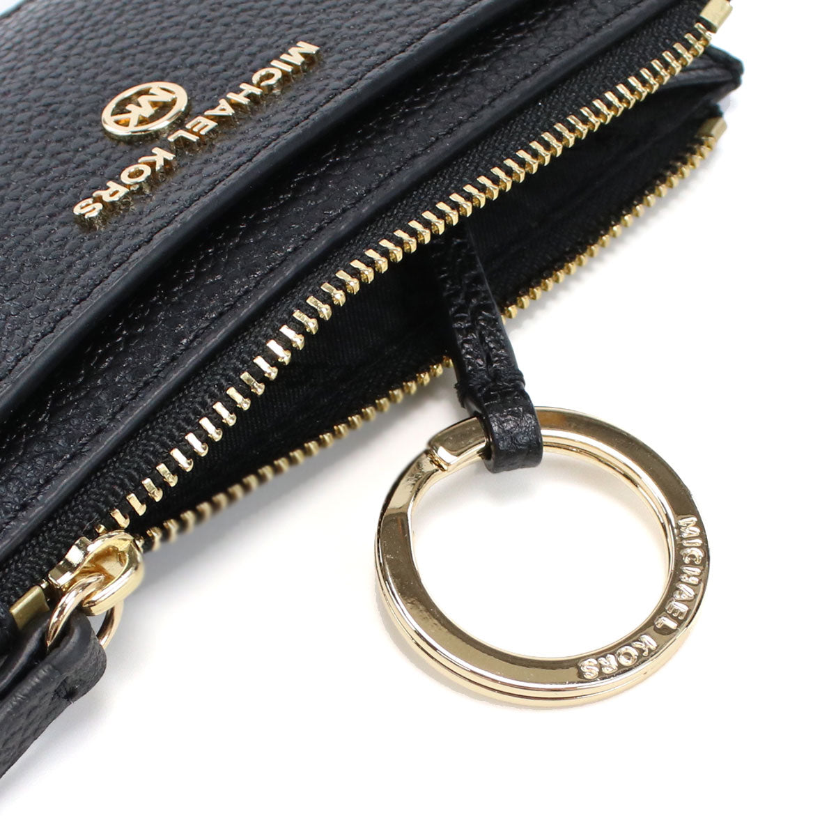 マイケル・コース キーリング付小銭入れ レディース レザー インドネシア 34H0GT9D6L BLACK ブラック 財布 MIK34H0GT9D6L011