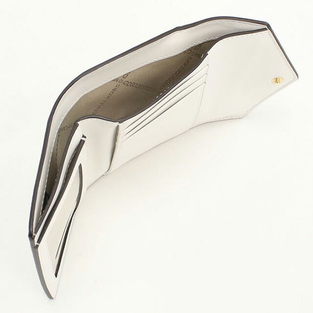 マイケルコース 三折財布小銭入付き レディース ブランド MICHAEL KORS GREENWICH レザー 34S1GNME6L ホワイト 財布 MIK34S1GNME6L051