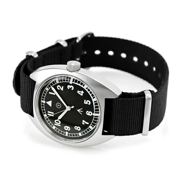 ナバルウォッチ Naval military watch Royal Air Force Type クォーツ 電池式 腕時計 ブランド メンズ NAVAL WATCH Mil-02A-BK アナログ ブラック 黒 Mil-02A-BK