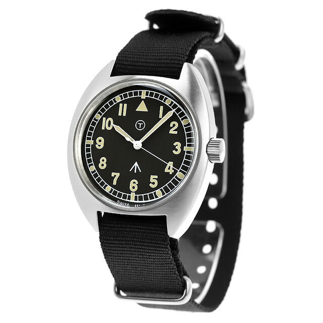 ナバルウォッチ Naval military watch Royal Air Force Type クォーツ 電池式 腕時計 ブランド メンズ NAVAL WATCH Mil-02B-BK アナログ ブラック 黒 Mil-02B-BK