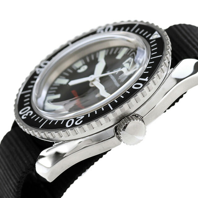 ナバルウォッチ Naval military watch ROYAL Military Diver TYPE 自動巻き 腕時計 ブランド メンズ NAVAL WATCH Mil-05SV/BK アナログ ブラック 黒 日本製 Mil-05SV-BK
