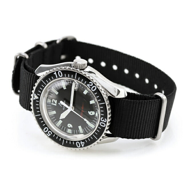 ナバルウォッチ Naval military watch ROYAL Military Diver TYPE 自動巻き 腕時計 ブランド メンズ NAVAL WATCH Mil-05SV/BK アナログ ブラック 黒 日本製 Mil-05SV-BK