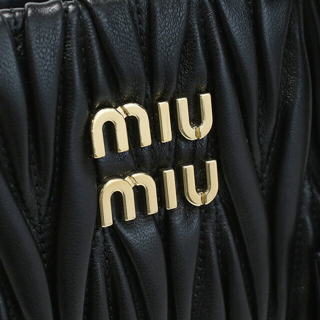 ミュウミュウ ハンドバッグ レディース ブランド MIUMIU レザー イタリア 5BA277 NERO ブラック バッグ MIU5BA277011