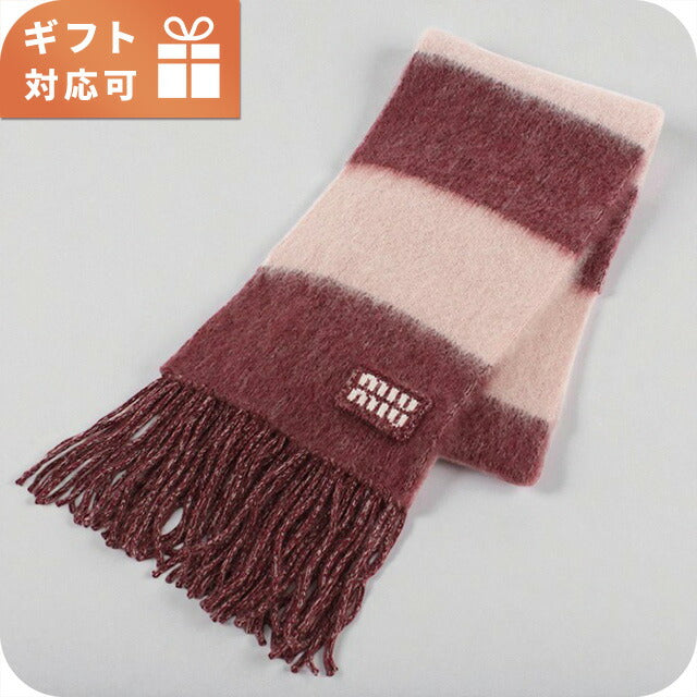 ミュウミュウ マフラー ユニセックス ブランド MIUMIU 5FS094 ピンク