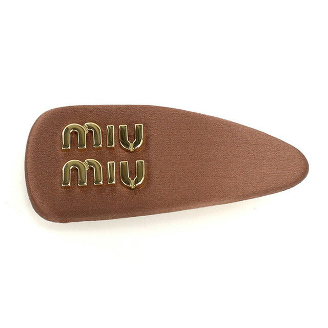ミュウミュウ バレッタ レディース ブランド MIUMIU 5IF092 ブラウン ヘアアクセサリー MIU5IF092031