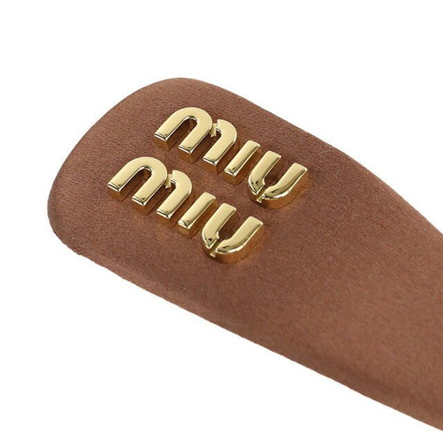 ミュウミュウ バレッタ レディース ブランド MIUMIU 5IF092 ブラウン ヘアアクセサリー MIU5IF092031