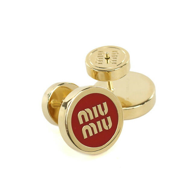 ミュウミュウ ピアス レディース ブランド MIUMIU 5JO912 レッド アクセサリー MIU5JO912011