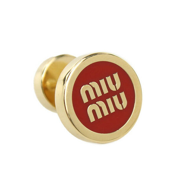 ミュウミュウ ピアス レディース ブランド MIUMIU 5JO912 レッド アクセサリー MIU5JO912011