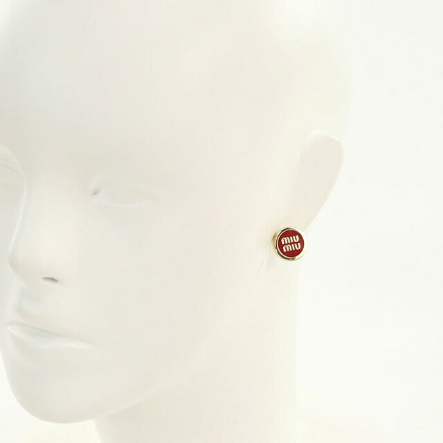 ミュウミュウ ピアス レディース ブランド MIUMIU 5JO912 レッド アクセサリー MIU5JO912011