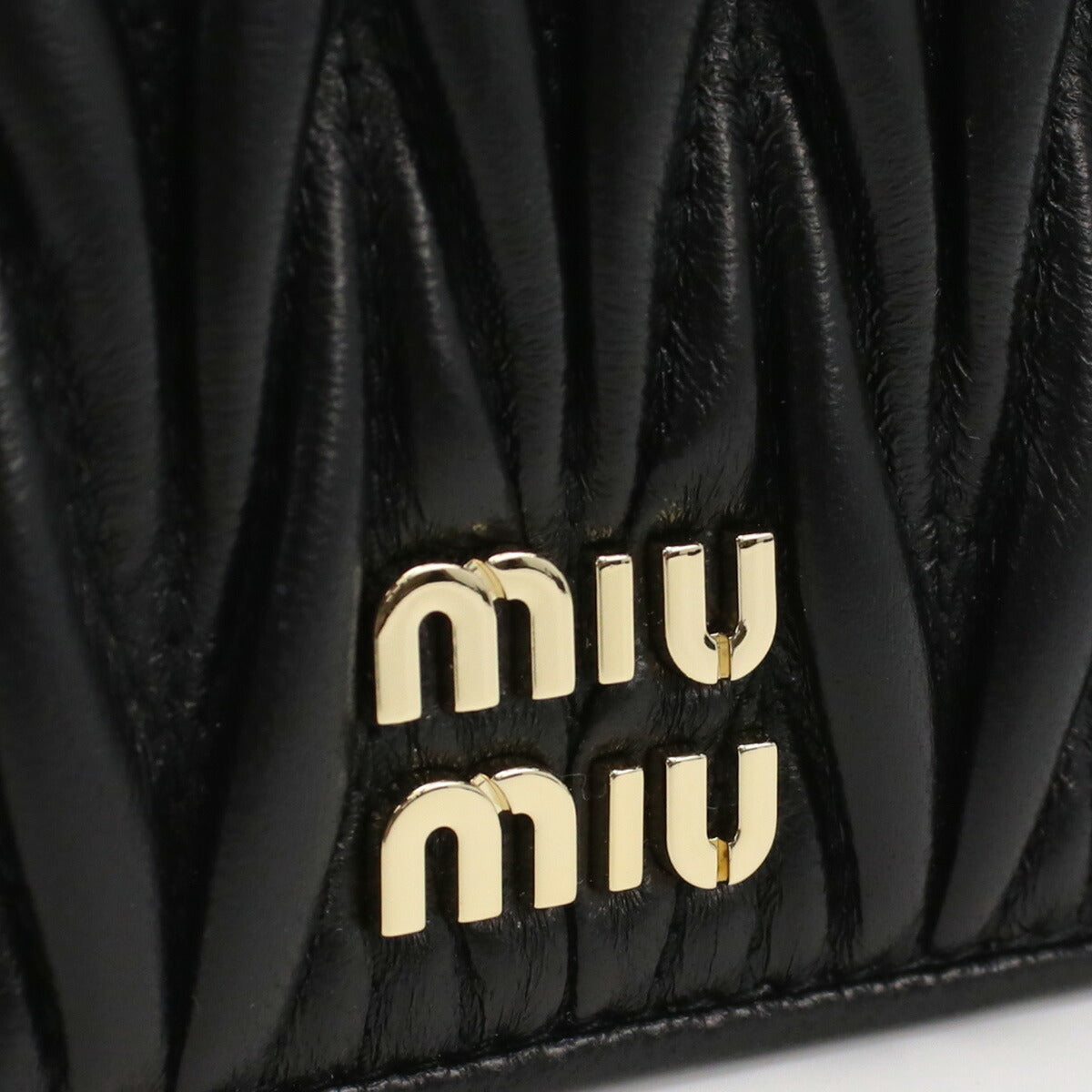 ミュウミュウ 小銭入れ レディース レザー トルコ 5MB006 NERO ブラック 財布 MIU5MB006011