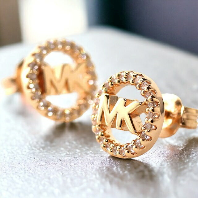 マイケルコース ピアス MICHAEL KORS シルバー925 スタッド ジルコニア 両耳 レディース MKC1247AN791 ローズゴールド アクセサリー 記念品 プレゼント ギフト MKC1247AN791