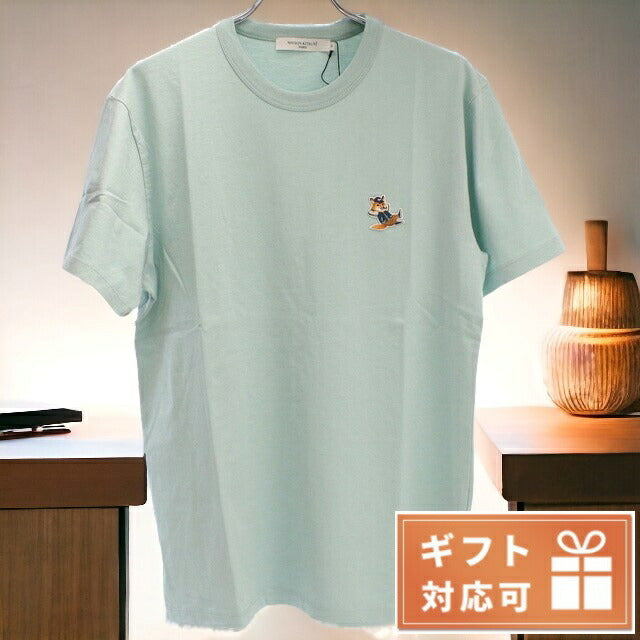 メゾンキツネ Tシャツ メンズ ブランド コットン100% ポルトガル KM00102 BLUE HAZE ブルー系 ファッション 選べるモデル MKIKM00102A