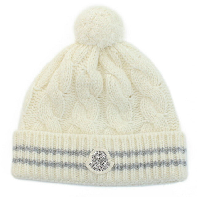 モンクレール ニットキャップ キッズ ブランド MONCLER 3B00016 ホワイト 帽子 選べるモデル MON3B00016A