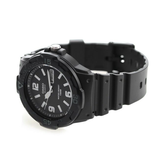 カシオ CASIO チプカシ チープカシオ 腕時計 デイデイト クラシック 海外モデル オールブラック CASIO MRW-200H-1B2VDF MRW-200H-1B2VDF