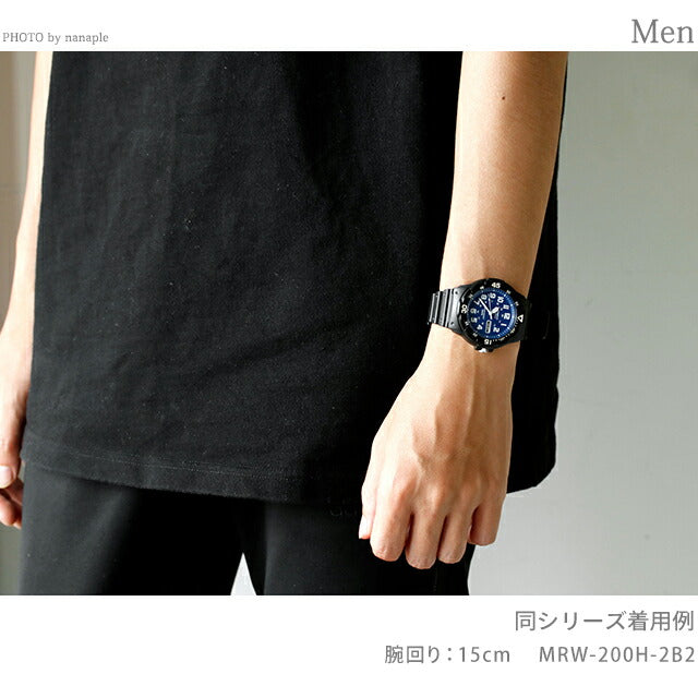 カシオ スタンダード クオーツ 腕時計 MRW-200H-7BVDF CASIO ホワイト ブラック MRW-200H-7BVDF