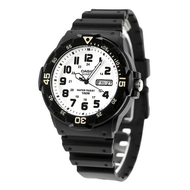 カシオ スタンダード クオーツ 腕時計 MRW-200H-7BVDF CASIO ホワイト ブラック MRW-200H-7BVDF