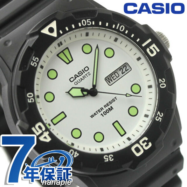 カシオ CASIO クォーツ 電池式 MRW-200H-7EV チプカシ 海外モデル ユニセックス メンズ レディース 腕時計 ブランド カシオ casio アナログ ホワイト ブラック MRW-200H-7EVDF