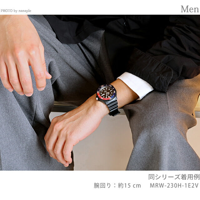 カシオ チープカシオ CASIO クォーツ 電池式 MRW-230H-1E2V スタンダード 海外モデル メンズ チプカシ 腕時計 ブランド カシオ casio アナログ ブラック 黒 MRW-230H-1E2VDF