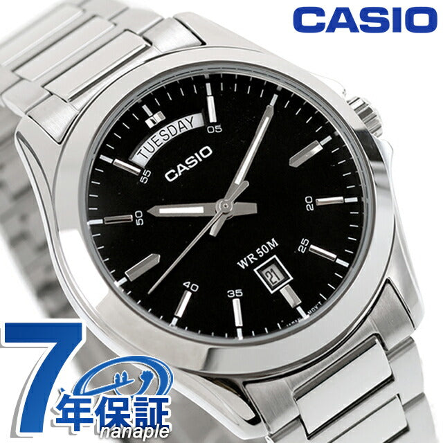 カシオ チープカシオ CASIO クォーツ 電池式 MTP-1370D-1A1V スタンダード 海外モデル メンズ チプカシ 腕時計 ブランド カシオ casio アナログ ブラック 黒 MTP-1370D-1A1VDF