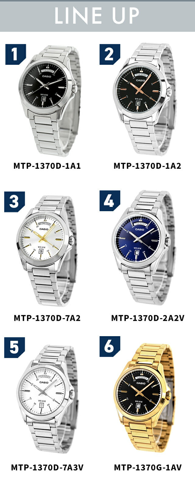 MTP-1370D-7A2VDF | チープカシオ クオーツ