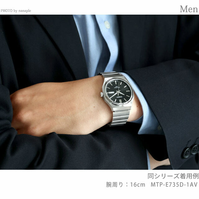 カシオ チープカシオ CASIO クォーツ 電池式 MTP-E735D-1AV スタンダード 海外モデル メンズ チプカシ 腕時計 ブランド カシオ casio MTP-E735D-1AVDF