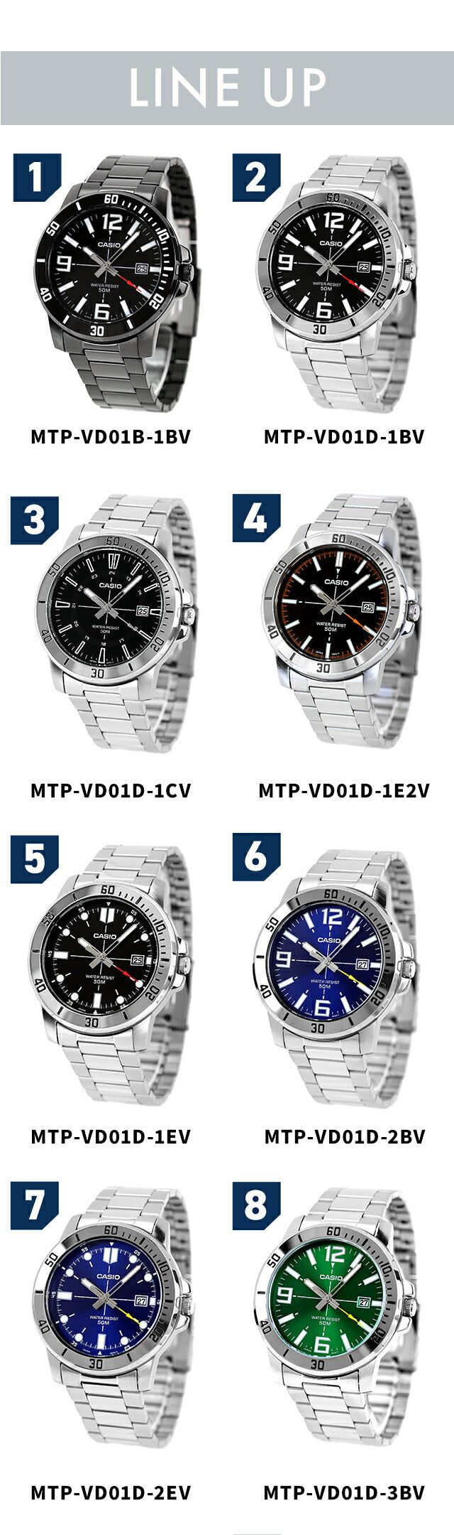 MTP-VD01D-3E2VDF | チープカシオ クオーツ