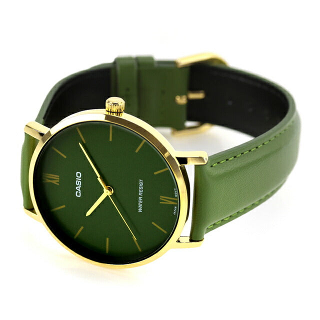 カシオ チープカシオ CASIO クォーツ 電池式 MTP-VT01GL-3B スタンダード 海外モデル メンズ チプカシ 腕時計 ブランド カシオ casio アナログ グリーン MTP-VT01GL-3BDF