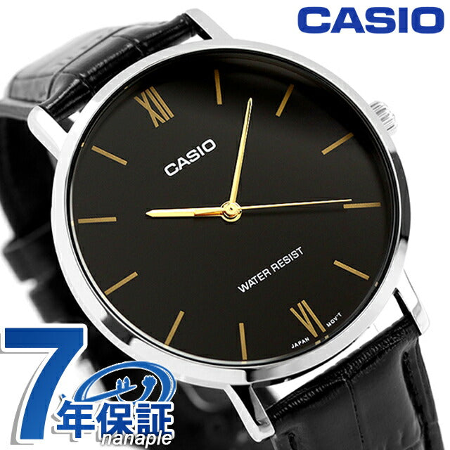 カシオ チープカシオ CASIO クォーツ 電池式 MTP-VT01L-1B スタンダード 海外モデル メンズ チプカシ 腕時計 ブランド カシオ casio アナログ ブラック 黒 MTP-VT01L-1BDF