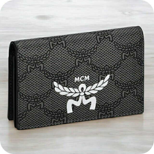 エム シー エム 名刺入れ メンズ ブランド MCM MXAESAC02 ダークグレー MXAESAC02-ED001