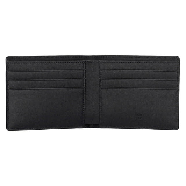 エム シー エム 二つ折り財布 メンズ レディース ブランド MCM MXSAAVI04 ブラック MXSAAVI04-BK001