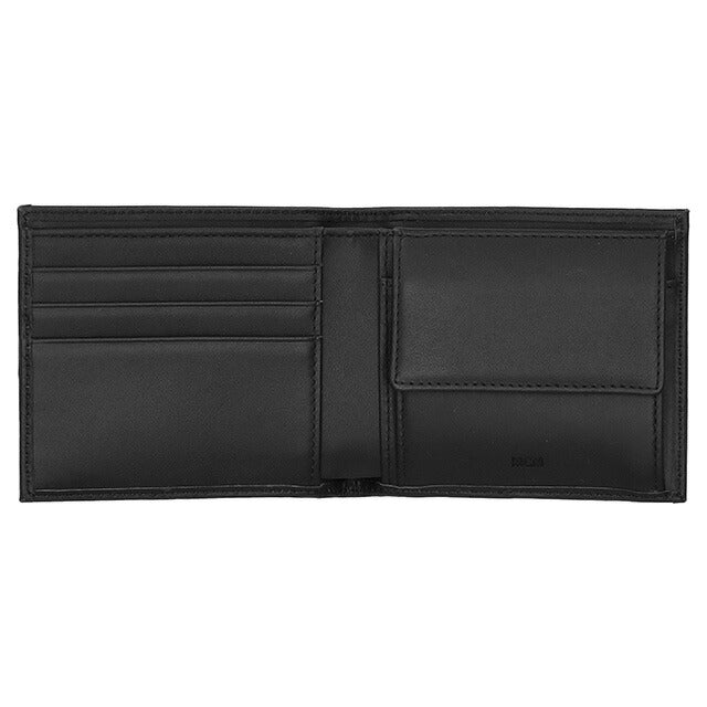 エム シー エム 二つ折り財布 メンズ ブランド MCM MXSEAAC03 ブラック MXSEAAC03-ED001