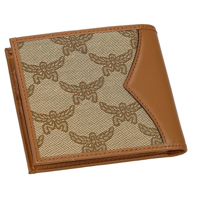 エム シー エム 二つ折り財布 メンズ ブランド MCM MXSEAAC03 ベージュ/ブラウン MXSEAAC03-IG001