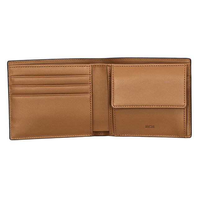 エム シー エム 二つ折り財布 メンズ ブランド MCM MXSESAC01 ブラウン MXSESAC01-CO001