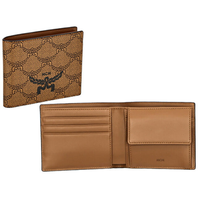 エム シー エム 二つ折り財布 メンズ ブランド MCM MXSESAC01 ブラウン MXSESAC01-CO001