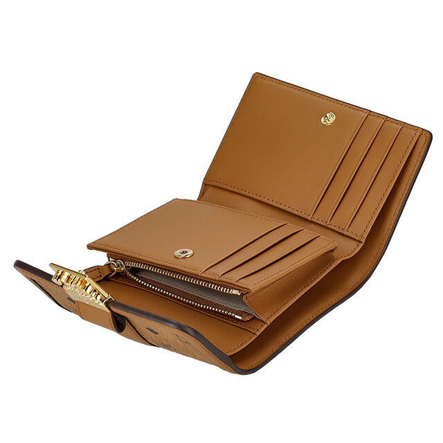 エム シー エム 三つ折り財布 レディース ブランド MCM MYSESXT01 ブラウン MYSESXT01-CO001