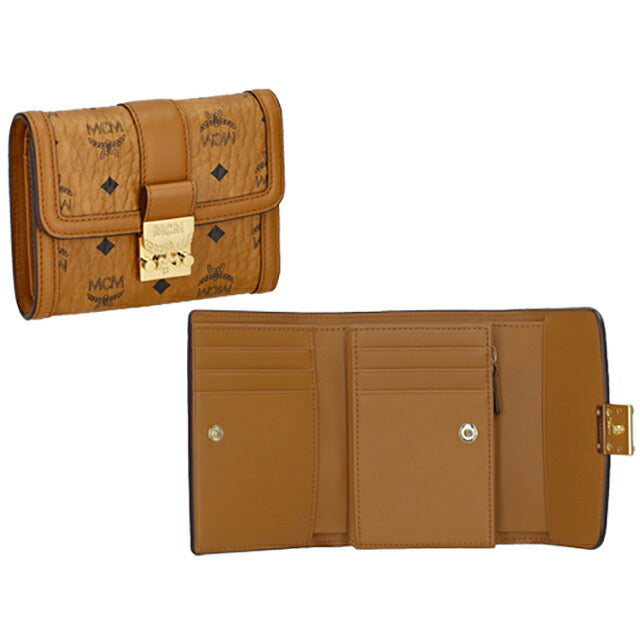 エム シー エム 三つ折り財布 レディース ブランド MCM MYSESXT01 ブラウン MYSESXT01-CO001