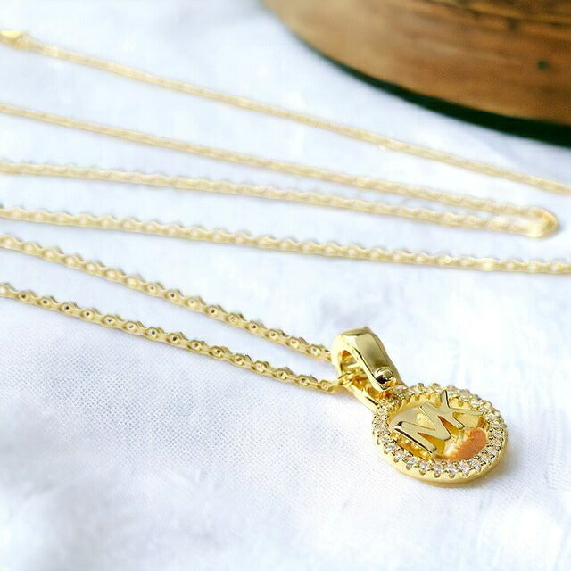 マイケルコース ネックレス MICHAEL KORS ペンダント シルバー925 ジルコニア レディース MKC1108AN710 ゴールド アクセサリー 記念品 プレゼント ギフト MKC1108AN710