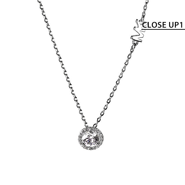 マイケルコース ネックレス MICHAEL KORS パヴェ ハロ ペンダント シルバー925 ジルコニア レディース MKC1208AN040 シルバー アクセサリー 記念品 ギフト MKC1208AN040