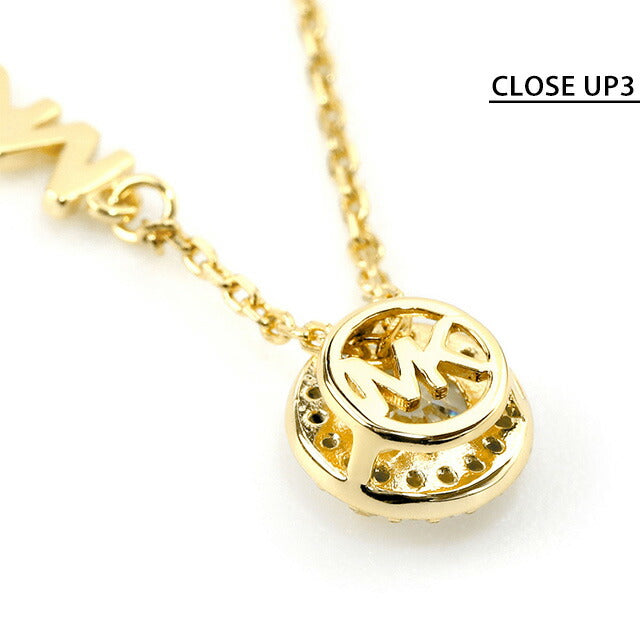 マイケルコース ネックレス MICHAEL KORS パヴェ ハロ ペンダント シルバー925 ジルコニア レディース MKC1208AN710 ゴールド アクセサリー 記念品 ギフト MKC1208AN710
