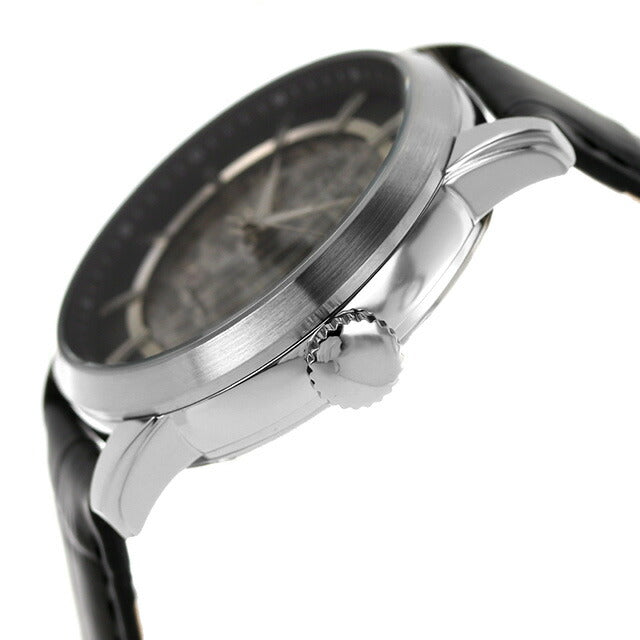 フルボ デザイン GEAR 自動巻き 腕時計 ブランド メンズ オープンハート Furbo Design NF04W-SSBK アナログ ブラック スケルトン NF04W-SSBK